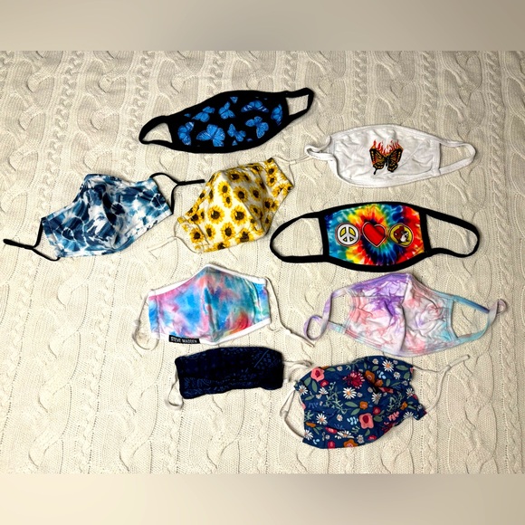 🌼5/$20🌼 9 Decorative Face Masks / Old Navy / Madden / Buccees / Cotton - Picture 1 of 5